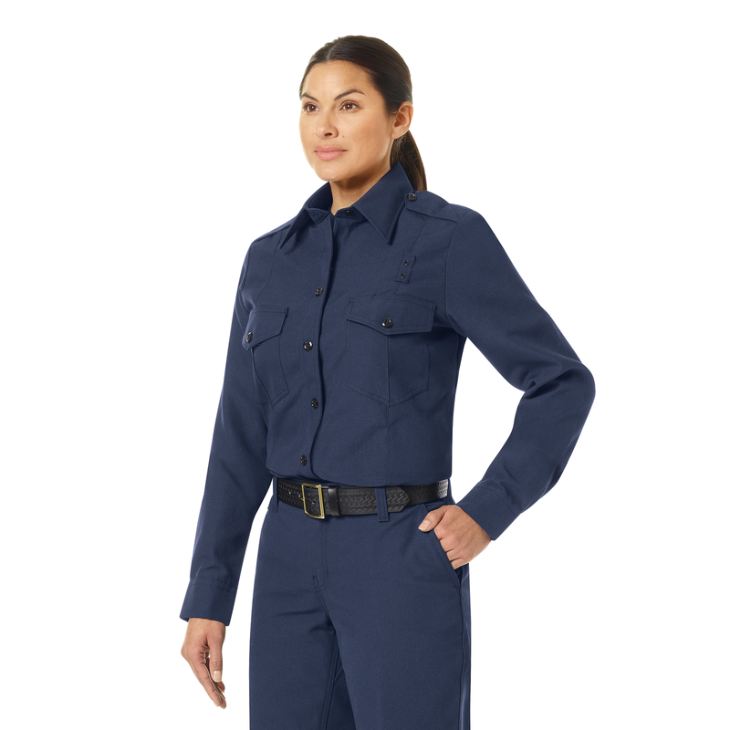 Women's Classic Long Sleeve Fire Chief Shirt image number 6