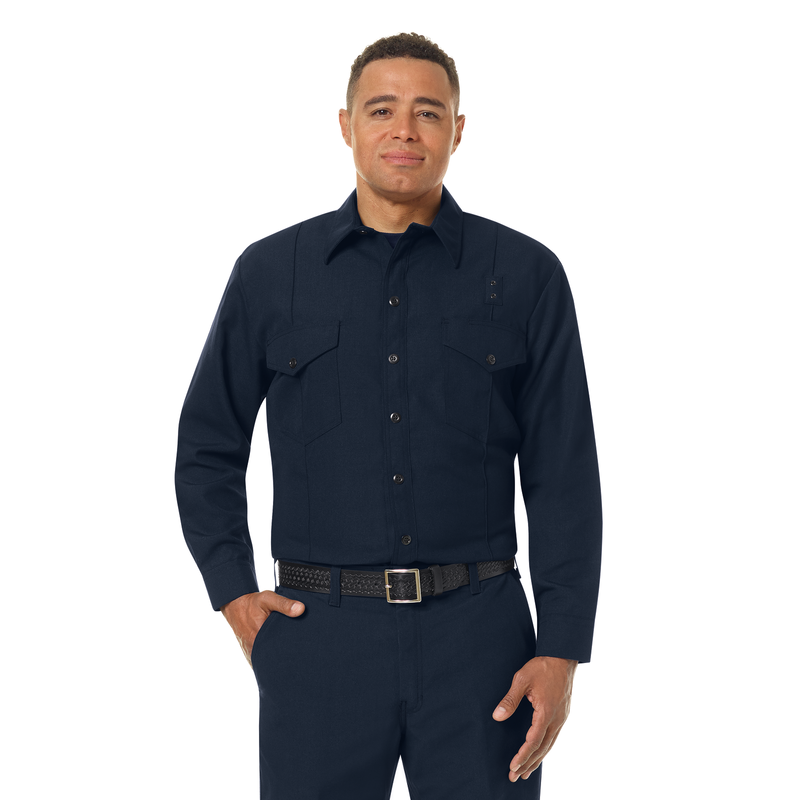 Men's Classic Long Sleeve Western Firefighter Shirt image number 3