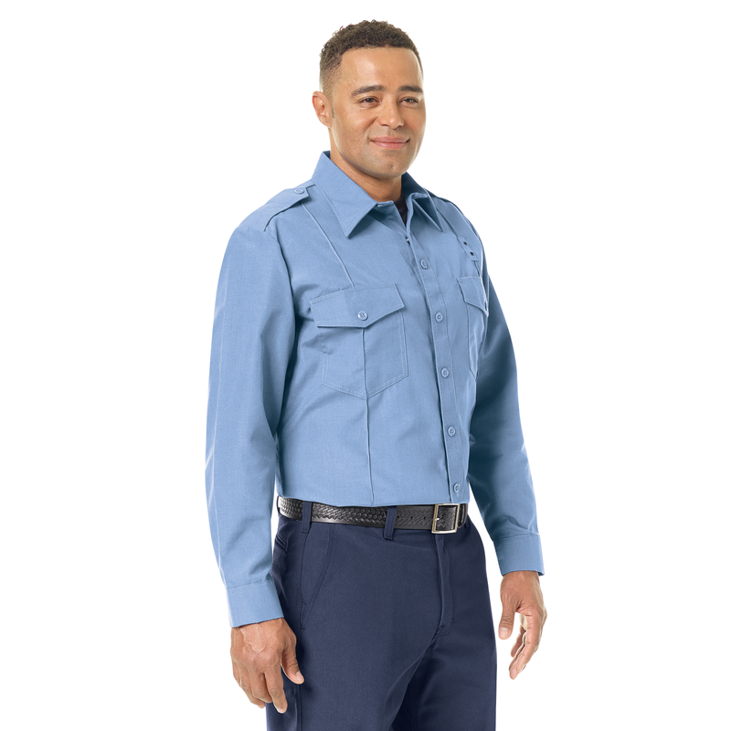 Men's Classic Long Sleeve Fire Chief Shirt image number 9
