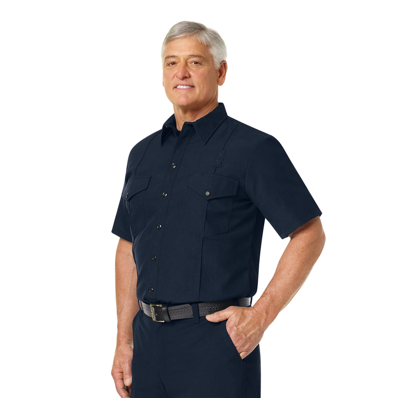 Men's Classic Short Sleeve Firefighter Shirt image number 6