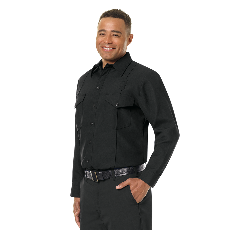 Men's Classic Long Sleeve Firefighter Shirt image number 6