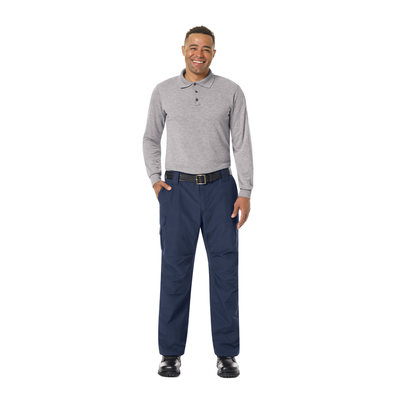 Men's Long Sleeve Station Wear Polo Shirt image number 2