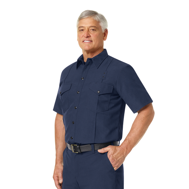 Men's Classic Short Sleeve Firefighter Shirt image number 7