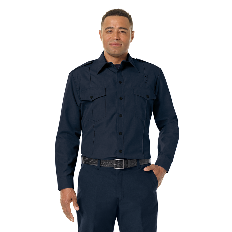 Men's Classic Long Sleeve Fire Chief Shirt image number 2