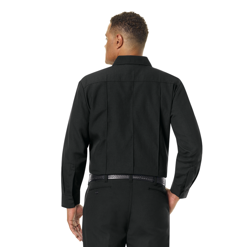 Men's Classic Long Sleeve Firefighter Shirt image number 4