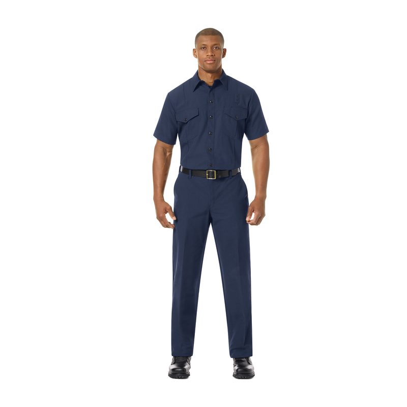 Men's Classic Short Sleeve Western Firefighter Shirt image number 3