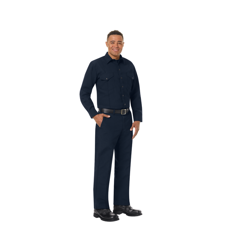 Men's Classic Long Sleeve Western Firefighter Shirt image number 9